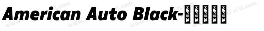 American Auto Black字体转换